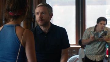 Black Polo Shirt worn by Charlie (Martin Freeman) in Ode to Joy