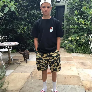 Adidas Palais de la Cour des Chaussettes portées par Romeo Beckham Le Championnat du All England Lawn Tennis 6 juillet 2018