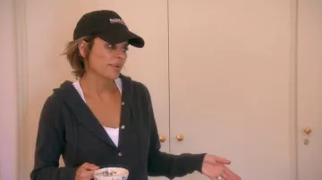 Balenciaga Black Campaign Logo Cap worn by Herself (Lisa Rinna) in The Real Housewives of Beverly Hills (Season 09 Episode 20)