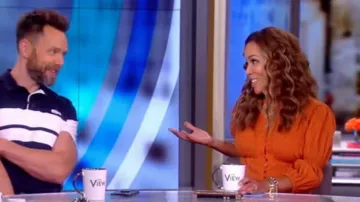 Cult Gaia Willow Shirred Cotton-Blend Maxi Vestido usado por Sunny Hostin en The View JULIO 16, 2019