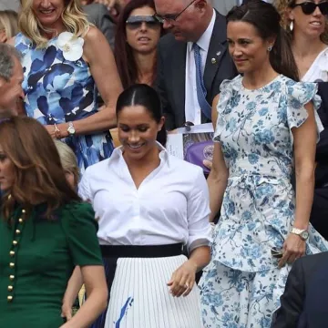 Ray Ban Icons 53mm Retro Sunglasses worn by Pippa Middleton Wimbledon July 13, 2019