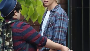 Camo Print Backpack worn by Lonnie Gregory (Harvey Guillén) in Status Update