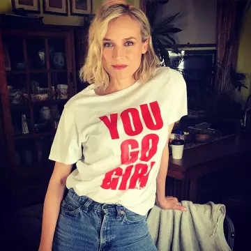 Isabel Marant imprimé en jersey de coton portée par Diane Kruger sur son Instagram account @dianekruger