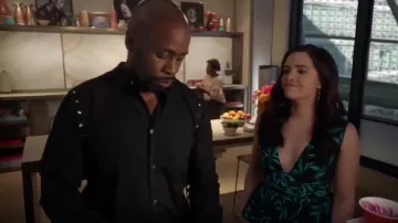 Comme Des Garcons Black Studded shirt worn by Oliver Grayson (Stephen Conrad Moore) in The Bold Type (S03E04)