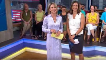 L'équipement de Fabienne Robe portée par Amy Robach sur Good Morning America 17 JUILLET 2019