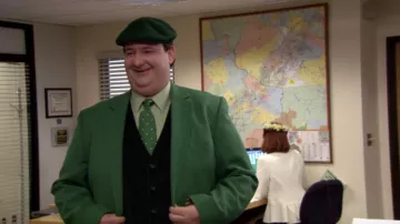 Veston vert de Kevin Malone (Brian Baumgartner) dans L'Office (Saison 06 Episode 19)