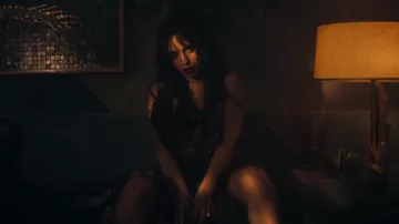 Camila Cabello's Floral-print tiered silk-chiffon gown in music video Shawn Mendes, Camila Cabello - Señorita