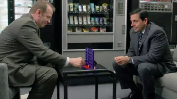 Connect 4 Game of Toby Flenderson (Paul Lieberstein) in The Office (Season 07 Episode 01)