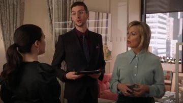 Victoria Beckham Silk Crepe Cutout Sleeve Blouse worn by Jacqueline Carlyle (Melora Hardin) in The Bold Type (Season 03 Episode 10)