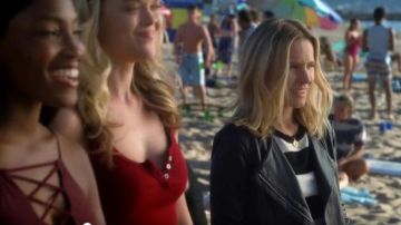 Veda 'Dali' Chaqueta de cuero de piel de cordero usada por Veronica Mars (Kristen Bell) en Veronica Mars (Temporada 04 Episodio 01)