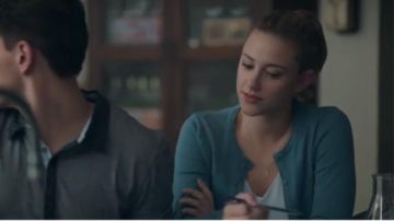 Topshop Double Strap V-Back Camisole worn by Betty Cooper (Lili Reinhart) in Riverdale (Season 01 Episode 02)