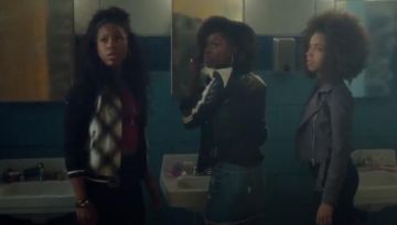 Highline Collective Plaid Bomber Jacket worn by Melody Valentine (Asha Bromfield) in Riverdale (Season 01 Episode 02)