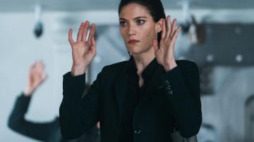 Black suit jacket worn by Kelly Summer (Jennifer Carpenter) in Dragged Across Concrete