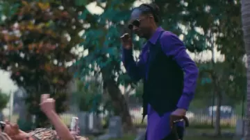 Costume noir veste portée par de la Lingerie (Snoop Dogg) comme on le voit dans Le Beach Bum