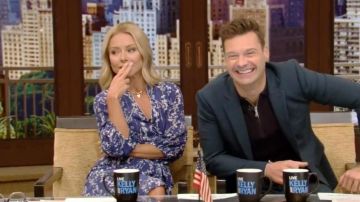 ba&sh Folia Dress worn by Kelly Ripa on LIVE with Kelly and Ryan JULY 22, 2019