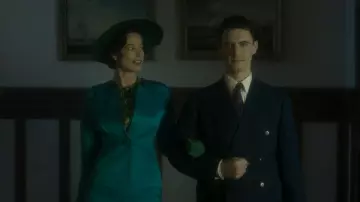 L'ensemble bleu turquoise porté par Gabrielle (Stephanie Corneliussen) dans Legion (S03E03)