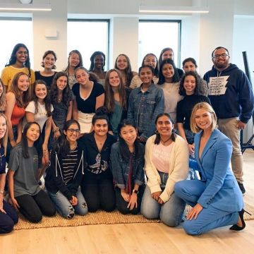 Gianvito Rossi Gianvito Satin Pumps worn by Karlie Kloss Good Girls Do Good a Female Empowerment Panel July 23, 2019