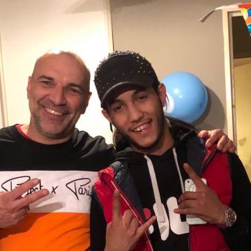 The sweatshirt Fila Dylan Robert on his account Instagram @dylan_robertofficiel