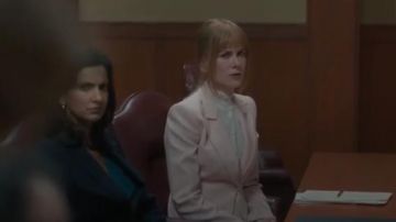 Michael Kors Collection Peak-Lapels One-Button Pebble Crepe Blazer worn by Celeste Wright (Nicole Kidman) in Big Little Lies (Season 02 Episode 07)