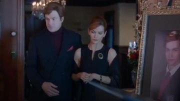 Ann taylor Tropical Wool Split Neck Sheath Dress worn by Penelope Blossom (Nathalie Boltt) in Riverdale (Season 01 Episode 05)