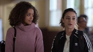 The Adidas jacket black worn by Moe Truax (Kiana Madeira) in Trinkets (S01E10)