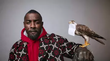Le manteau Gucci porté par Idris Elba dans le clip Boasty de Wi­ley, Sean Paul, Stef­flon Don