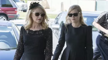 The black dress in Lace Adora Crellin (Patricia Clarkson) in Sharp Objects (S01E02)
