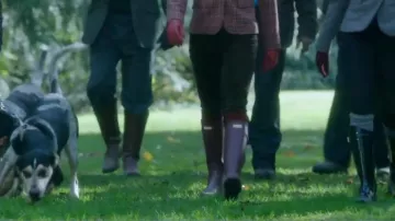 Hunter Boot Original Refined Back Strap Welly Boot worn by Penelope Blossom (Nathalie Boltt) in Riverdale (Season 01 Episode 07)