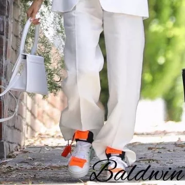 Off White Off Court Sneakers worn by Hailey Rhode Bieber Los Angeles July 28, 2019