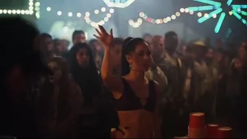 Euphoria: Season 1 Episode 4 Maddy's Purple Bra and Strappy Pants