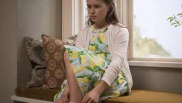 Blue Lemon Dress worn by Adora Crellin (Patricia Clarkson) in Sharp Objects (S01E05)