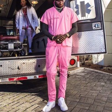 Nike Air Force 1 07 sneakers worn by Young Thug on his Instagram account @youngthug