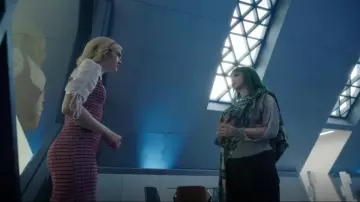 Topshop Granet Check Mini Pinafore Dress worn by Esme Frost (Skyler Samuels) in The Gifted (Season 02 Episode 07)