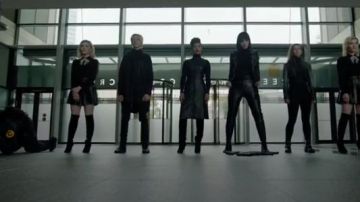 Bcbgmaxazria Black Dress Allexandria worn by Reeva Payge (Grace Byers) in The Gifted (Season 02 Episode 07)