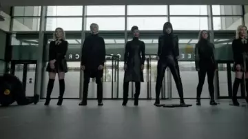 Bcbgmaxazria Black Dress Allexandria worn by Reeva Payge (Grace Byers) in The Gifted (Season 02 Episode 07)
