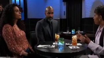 ba&sh Colline Metallic Paisley Top in Terracotta worn by Briana Henry as seen in General Hospital JULY 30, 2019