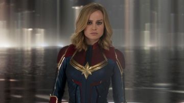 Captain Marvel Costume jacket worn by Carol Danvers (Brie Larson) as seen in Cap­tain Mar­vel