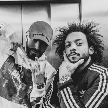 Gorra bordada del logotipo de Balenciaga de Karim Benzema en la cuenta de Instagram de @marcelotwelve