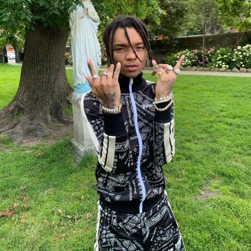 The Pants Right Pattern Cashmere Palm Angels, Swae Lee on the account instagram of @swaelee