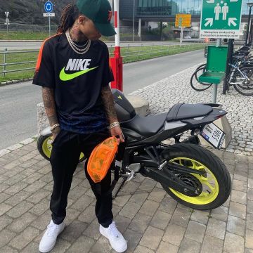 Shoes Nike Air Force 1 07 Swae Lee on the account instagram of @swaelee