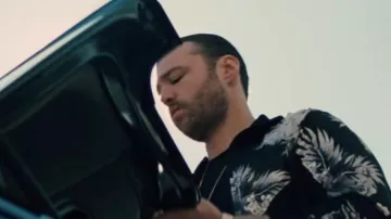 Floral Bomber jacket worn by Skunk (Emory Cohen) as seen in Killerman