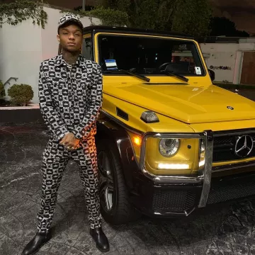 Pantalones de jogging con patrón monogramado Dolce & Gabbana de Swae Lee en @swaelee