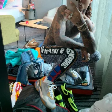 Las zapatillas Cloudbust Prada de Swae Lee en la cuenta de Instagram de @swaelee