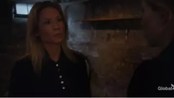 Zara Dark Green Pointelle Polo worn by Dr. Joan Watson (Lucy Liu) in Elementary (Season 07 Episode 11)