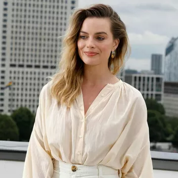 Doen Jane Chemisier porté par Margot Robbie était une Fois à Hollywood Photocall 31 juillet 2019