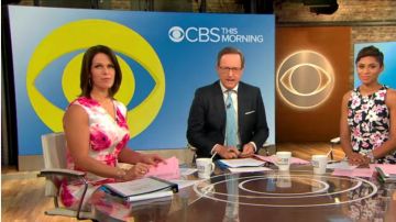 L'Américain moderne Designer Floral V-Cou Robe Fourreau Kaki Multi porté par Dana Delany sur CBS, Ce Matin, 7 AOÛT 2019