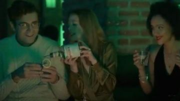 Reiss Green Olive Renae Dress of Gemma (Zoe Boyle) in Four Weddings and a Funeral (Season 01 Episode 05)