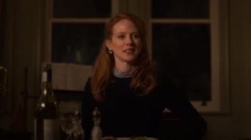 Sandro navy Blue Gigi Stripe Trim A-Line Dress worn by Gemma (Zoe Boyle) in Four Weddings and a Funeral (S01E05)