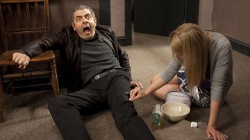 Leather Jacket worn by Johnny English (Rowan Atkinson) in Johnny English Reborn