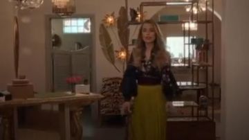 Ted Baker Black Full Sleeve Blouse worn by Ainsley (Rebecca Rittenhouse) in Four Weddings and a Funeral (Season 01 Episode 05)